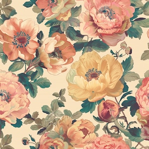 Papel digital para manualidades y diseño: fondos imprimibles, hojas de álbumes de recortes, patrones vintage y modernos – Descarga instantánea