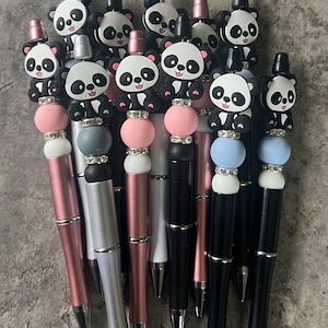 As canetas de contas Panda mais adoráveis e um refil de tinta preta