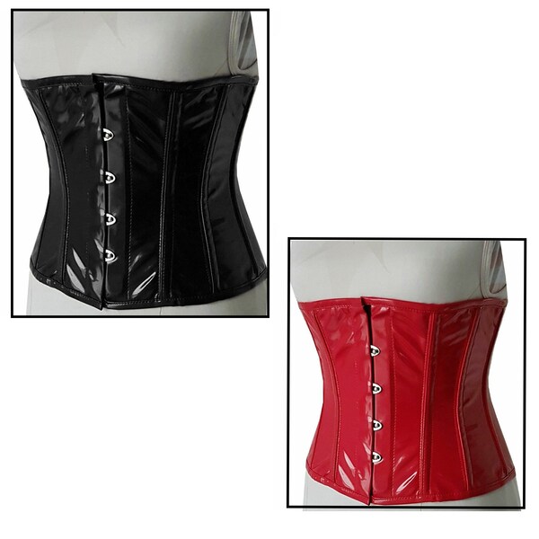 Taillen korsett corsage aus PVC Lack Größe 36~48 Damen korsett