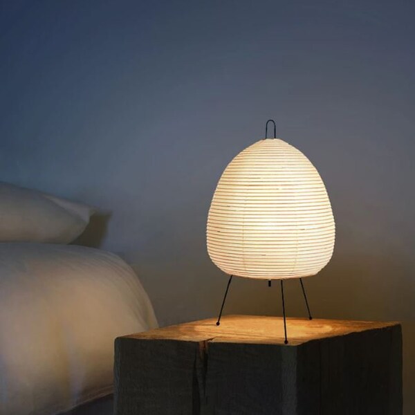 Japanese Rice Paper Lantern: LED Table Lamp for Living Room, Bedroom, Bedside Table, Study, Hotel - Creative Decoration, Tripod Floor Lamp