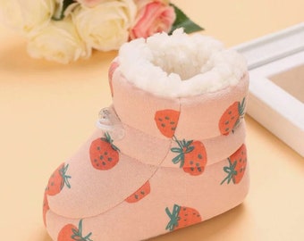 Baby Snow Boots Multiple Colors Warm Shoes Colloidal Particle Sole Indoor Winter Baby Boots