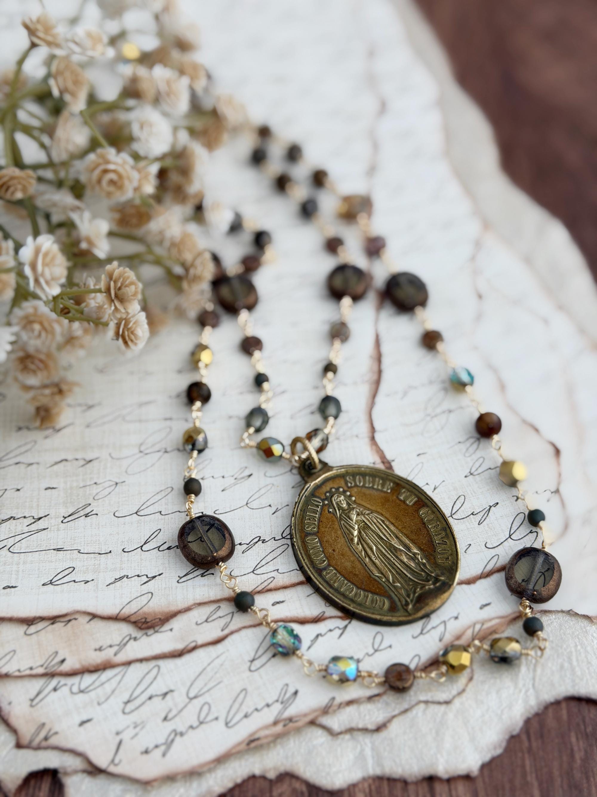Virgins Saints and Angels Necklaces - Etsy