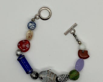 Vintage Glass Beaded Bracelet