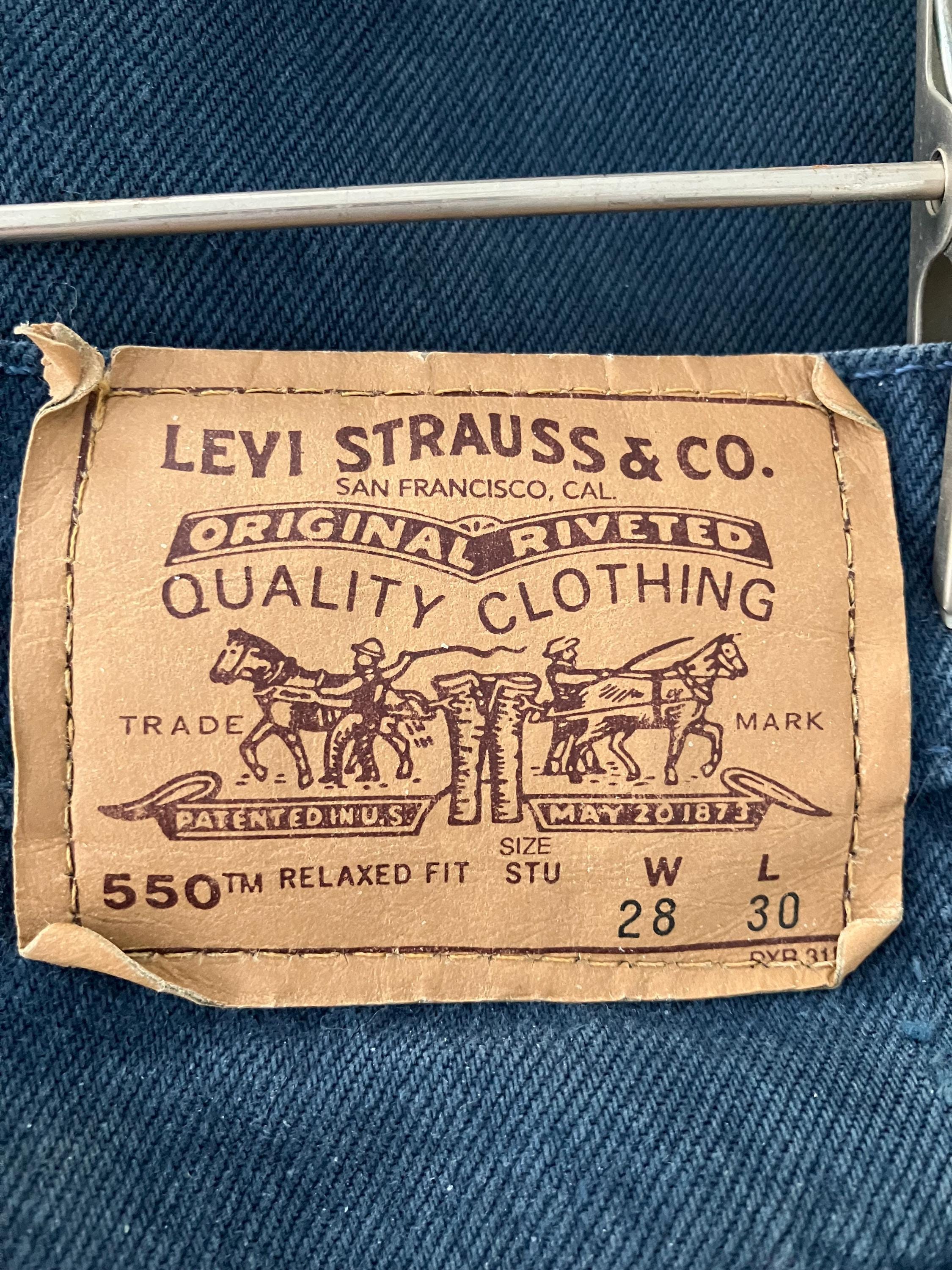 Levi's 550s 80s Orange Tab Vintage Made in USA Size 28x30 - Etsy