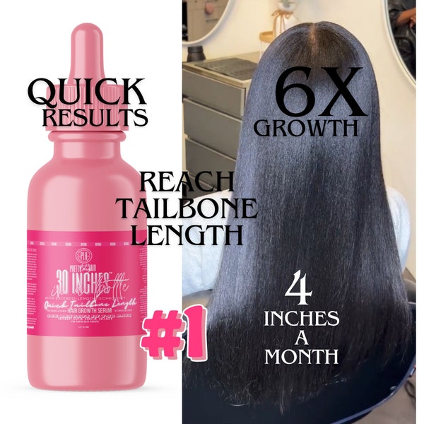 EXTREME LENGTH Hair Growth Oil, Quick Results,Tailbone Hair Rapidly, Enriched with Rosemary &Biotin,STIMULATING,Grow Your Hair 30inches Long