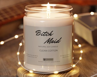 Scented Soy Candle, 9oz, Clean Cotton