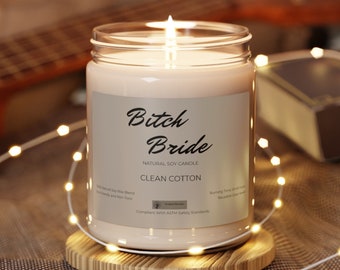 Scented Soy Candle, 9oz, Clean Cotton