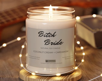 Scented Soy Candle, 9oz, Coconut Cream and Cardamom