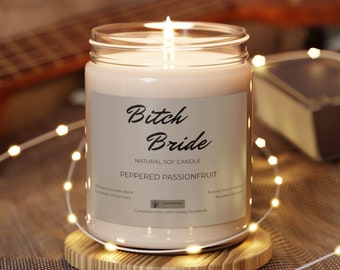 Scented Soy Candle, 9oz, Peppered Passionfruit