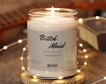 Scented Soy Candle, 9oz, Unscented