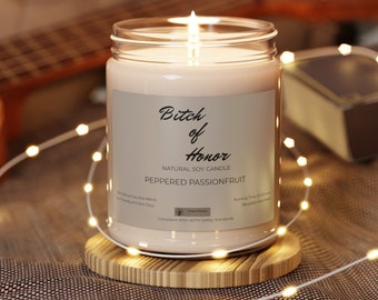 Scented Soy Candle, 9oz, Peppered Passionfruit