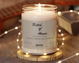 Scented Soy Candle, 9oz, Coconut Cream and Cardamom
