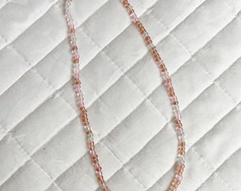 pink necklace