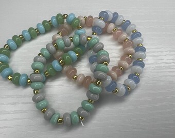 glass beaded bracelets