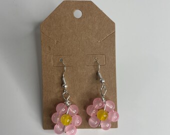 flower wire earrings