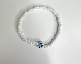 Sead bead smiley face bracelet