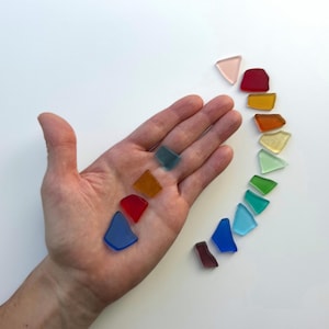 Medium Sea Glass Mix – Multicolor Tumbled Pieces (0.75–1.25")