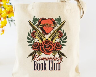Dark Romantasy Book Tote – Gothic Reader Gift