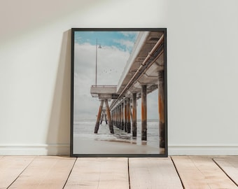 Venice Beach Pier Art Print, Ocean Beach Photography, Los Angeles Print, Venice Beach Fine Art Print, California Photo Print