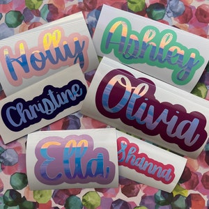 Personalized Holographic Vinyl Decal