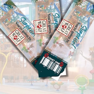 Great Wolf Lodge Surprise Ticket | Digital Download | Reveal Trip Gift