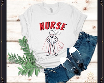 Nurse Superpower Stethoscope, Nurse Shirt, Funny Nurse Tshirt, Gift For Nurse, Healthcare Workers Shirts, Registered Nurse