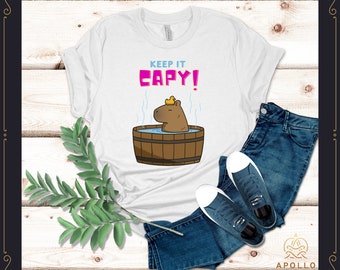 Keep It Capy!, Vintage Capybara Shirt, Capybara Graphic Tees, Gift for Him Gift for Her,Funny Capybara Shirts
