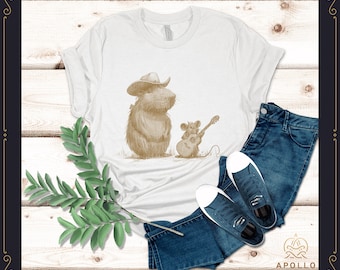 Capy and Rodent, Capy Rock and Roll, Capybara T Shirt, Cute Capybara, Vintage Shirt, For Women Men Kids, Cute, Funny Capybara