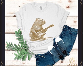 Capy Rock and Roll, Capybara T Shirt, Cute Capybara, Vintage Shirt, For Women Men Kids, Cute, Funny Capybara