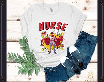 Male Nurse Superpower, Nurse Shirt, Funny Nurse Tshirt, Gift For Nurse, Healthcare Workers Shirts, Registered Nurse