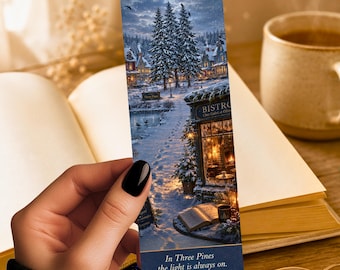 Canadian Mystery Inspired Bookmark | Gamache | Three Pines | Cozy Mystery Book | Quebec |