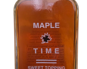 Pure Organic Maple Syrup, 250 ml (8.5 oz), New York Maple Syrup, Grade A/Amber Rich, Sweet Topping