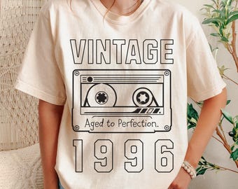 30th Birthday Comfort Colors Shirt - 1996 Vintage Birthday Tee