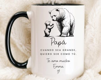 SPANISH Dad Coffee Cup, Regalo Dia del Padre, Fathers Day Gift From Kids