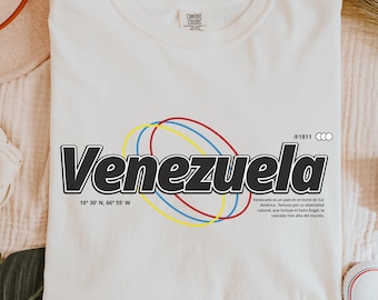 Venezuela Pride T-Shirt: Comfort Colors, Vintage Style