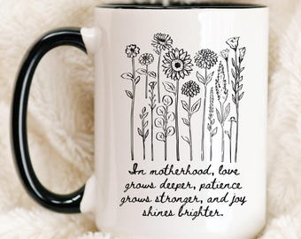 Motherhood Coffee Mug – Encouraging Mom Life Cup, Gift for New Mom