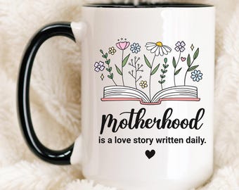 Motherhood Coffee Mug – Encouraging Mom Life Cup, Gift for New Mom