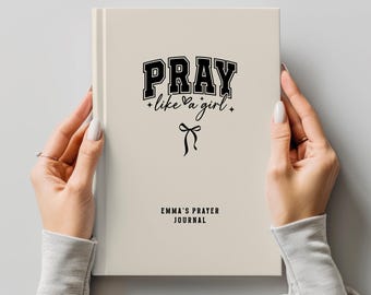 Personalized Prayer Journal with Name, Christian Gift for Teen Girl, Custom Bible Study Notebook, Confirmation Church Camp Youth Group Gift
