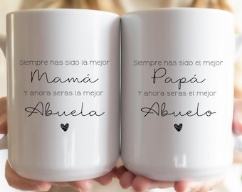 Abuela Pregnancy Announcement Mug: Spanish Baby Reveal Gift