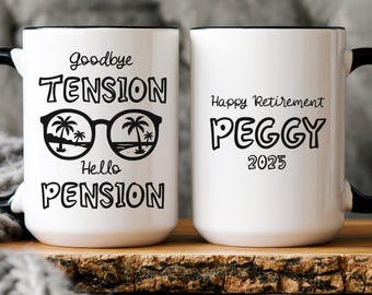 Custom Retirement Mug - Funny Retirement Gift For Coworker