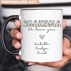 Grandma custom mug with grandkids names, Mothers day gift, grandma birthday mug, mothers day mug, gifts for grandma from grandkids