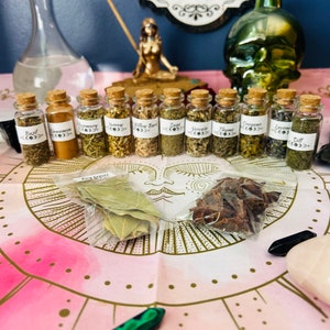 Herbal Kit Witchcraft Supplies Pick Your Own Herbs Mystery Herbal Bag PICK 8