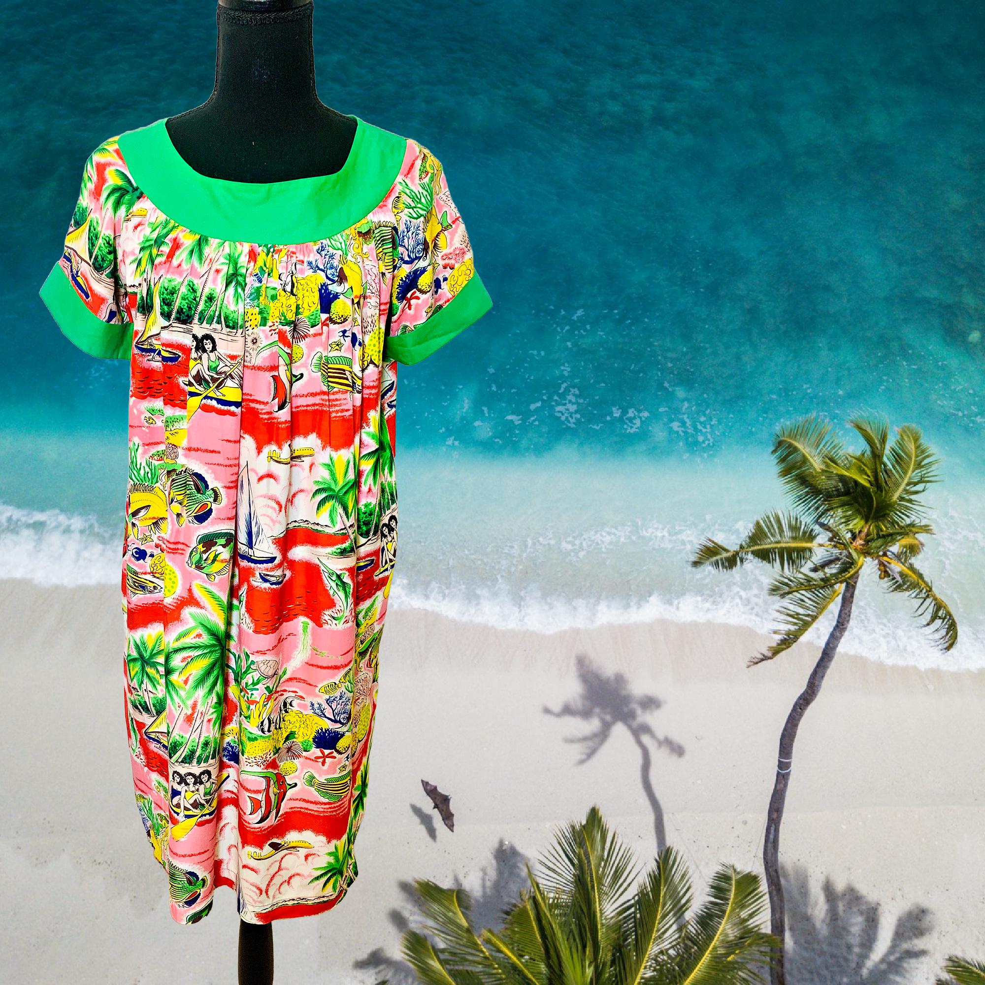 1950s Muumuu Dress - Etsy