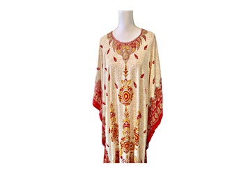 Vintage Caftan-Swimsuit cover up-Lounging-summer wear