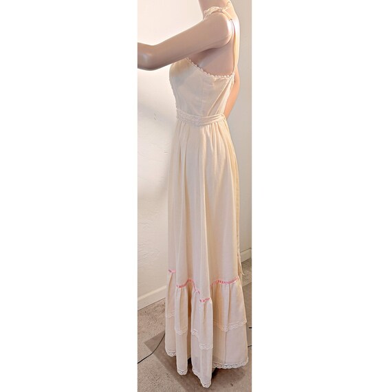 Vintage 70's Candi Jones Maxi dress: size xtra small View 4