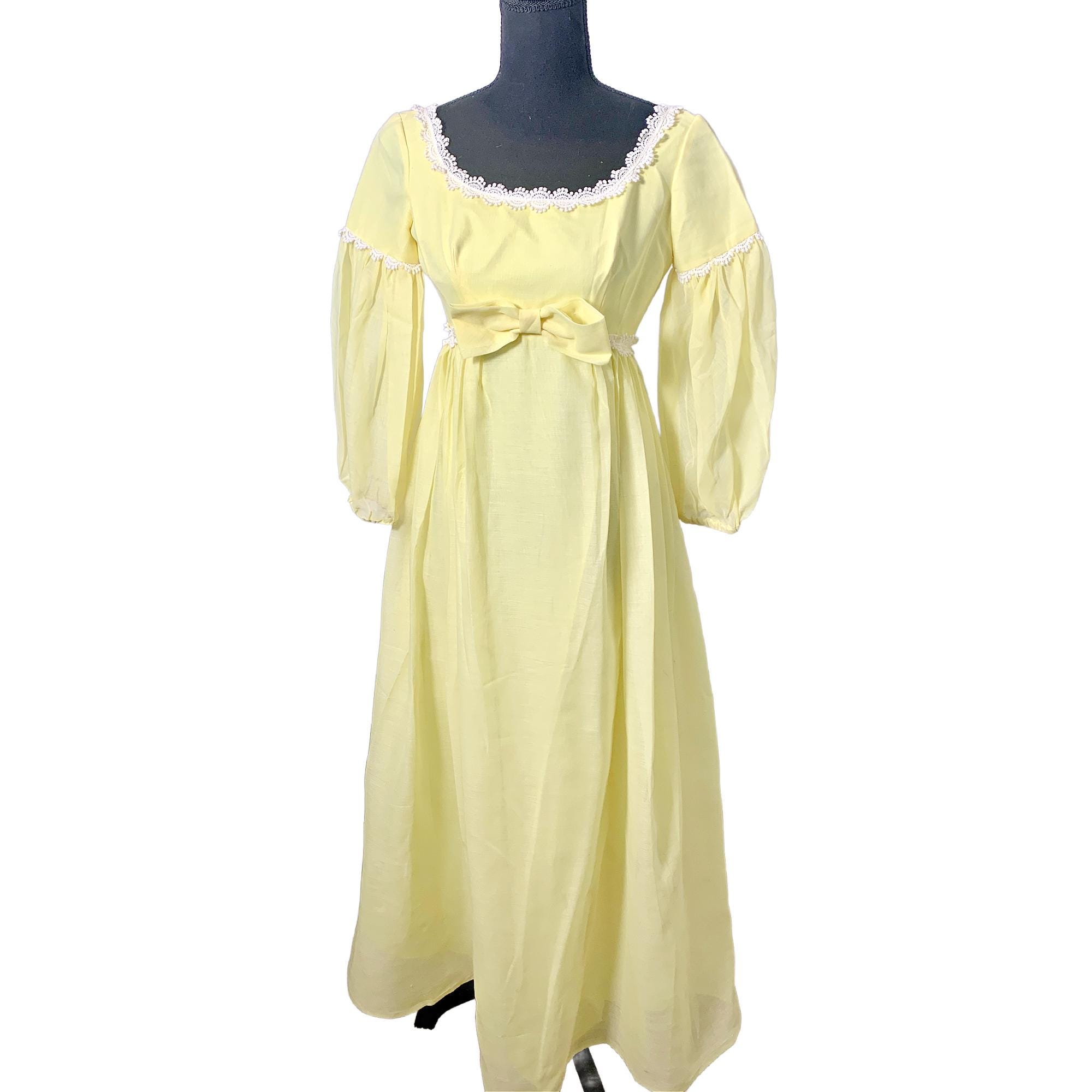 blue dress for baby girl Mermaid One Shoulder Long Yellow Bridesmaid Dress with Sash – FancyVestido main image 1