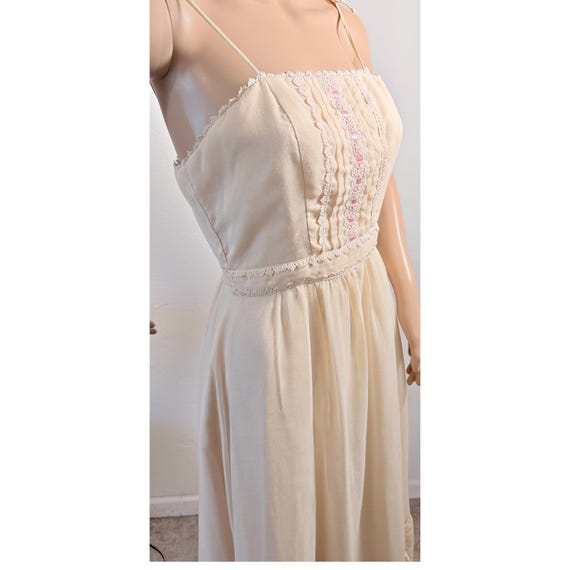 Vintage 70's Candi Jones Maxi dress: size xtra small View 2