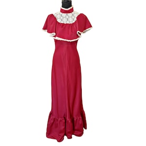 chinese dress ladies Lisa Maxi Dress, in Cranberry Luxe Satin, Size: XL | Show Me Your Mumu main image 0