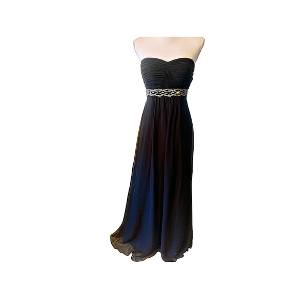 Vintage Y2K  Strapless black gown