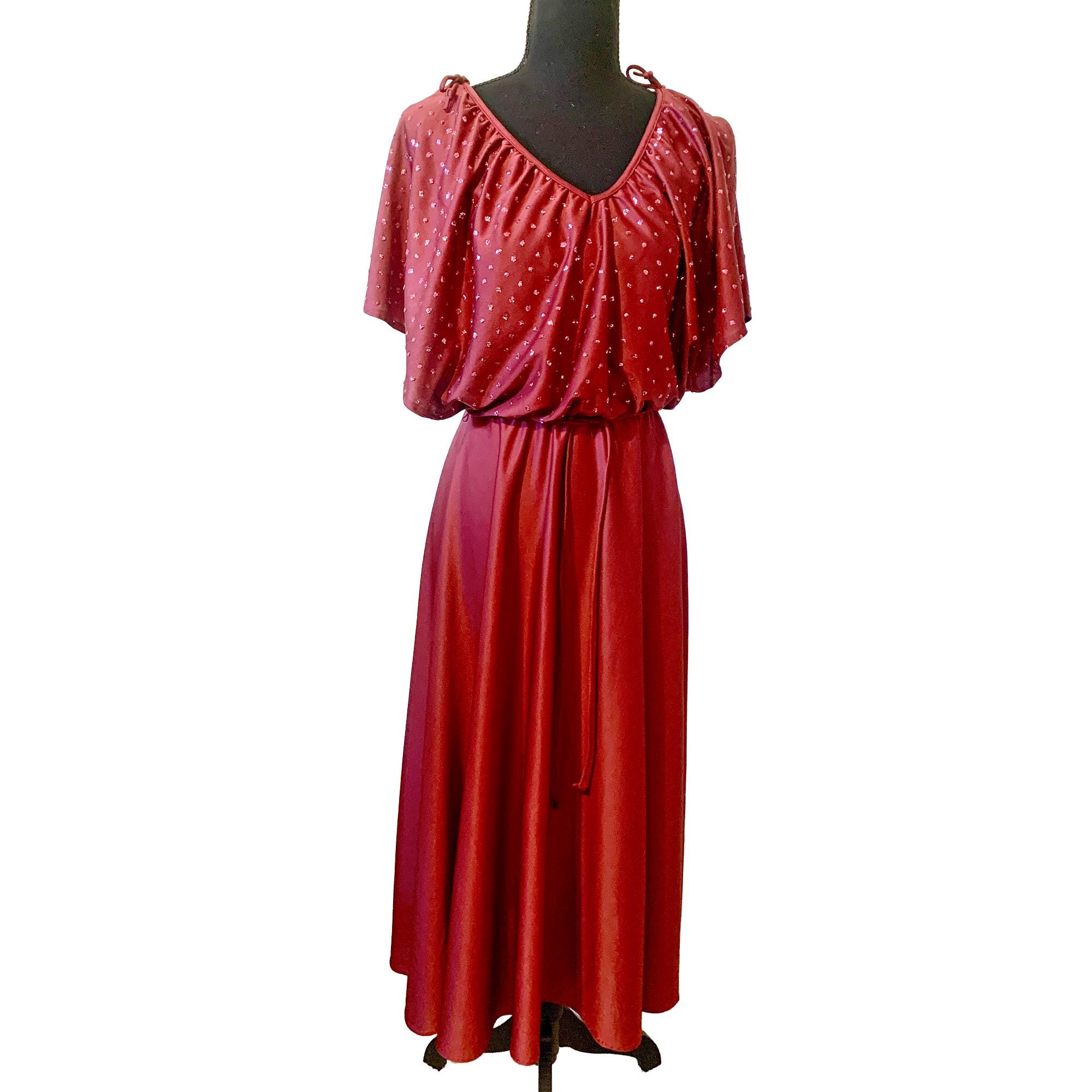 Sparkly 70s Dress - Etsy Sparkly 70s Dress - Etsy